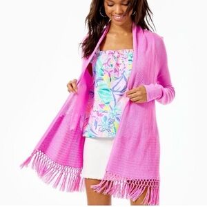 Lilly Pulitzer Tatum Cardigan Lilac Rose M
